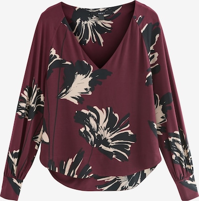 Next Blouse in XS in Cream / Dark grey / Bordeaux, Item view