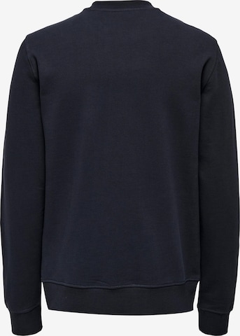 Only & Sons Sweatshirt 'Frankie' in Blauw