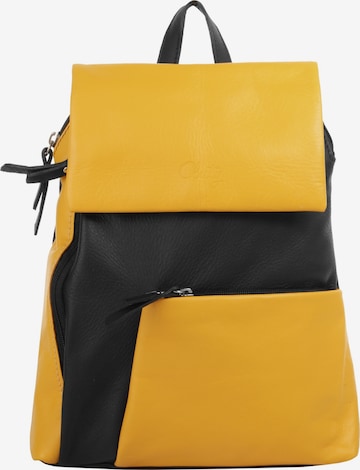 Cluty Rucksack in Gelb: Vorderseite