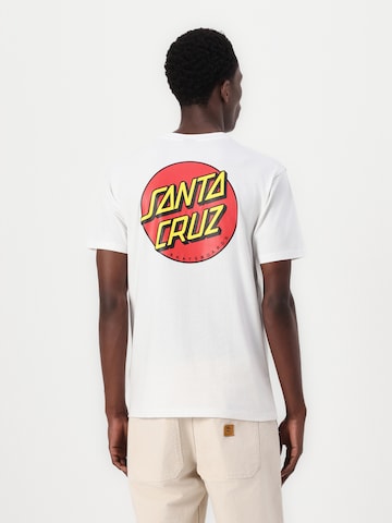 Santa Cruz Majica 'Classic Dot' | bela barva: sprednja stran
