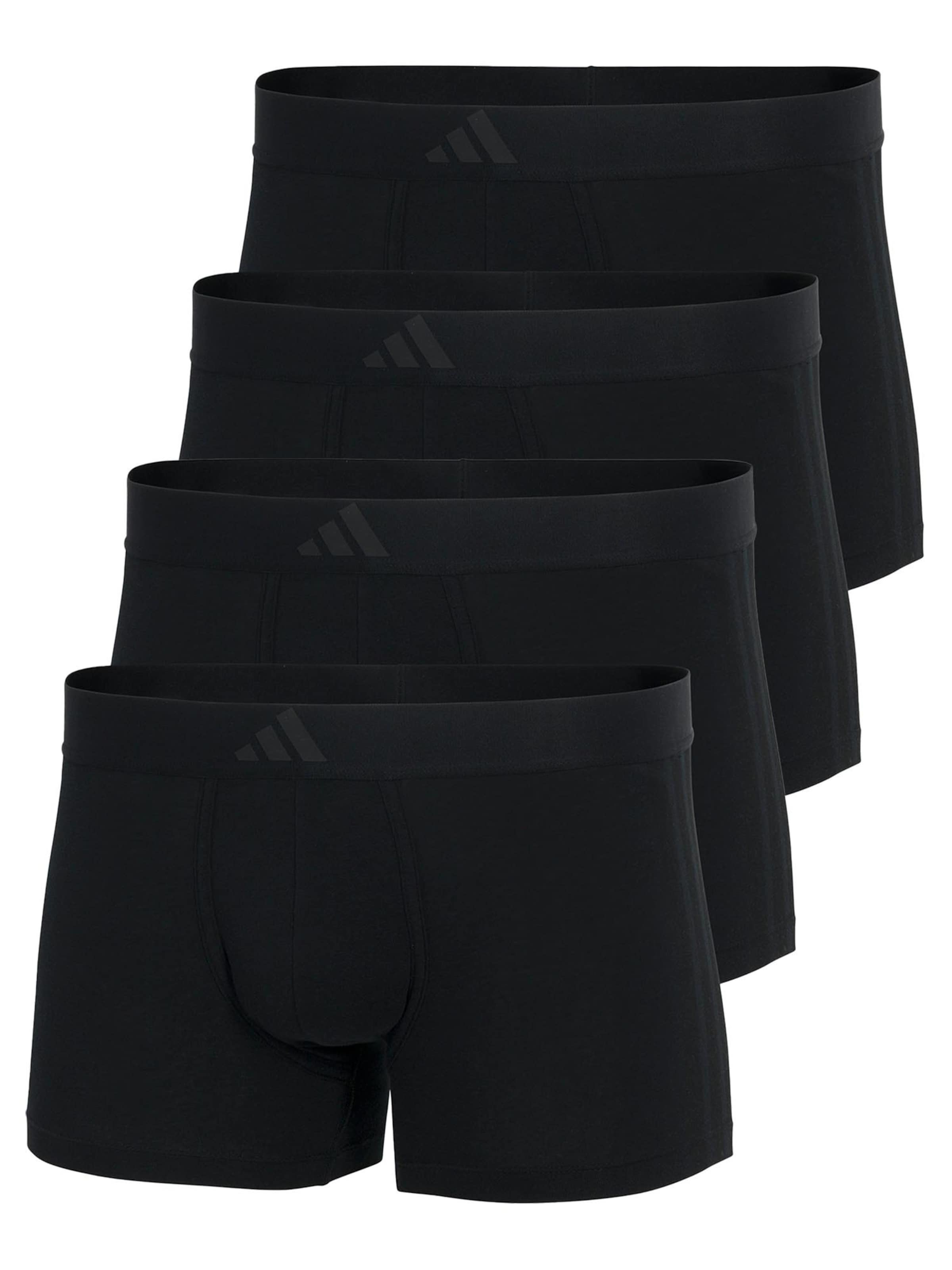 ADIDAS SPORTSWEAR Boxer shorts 'Active Flex Cotton 3 Stripes' in Black: front