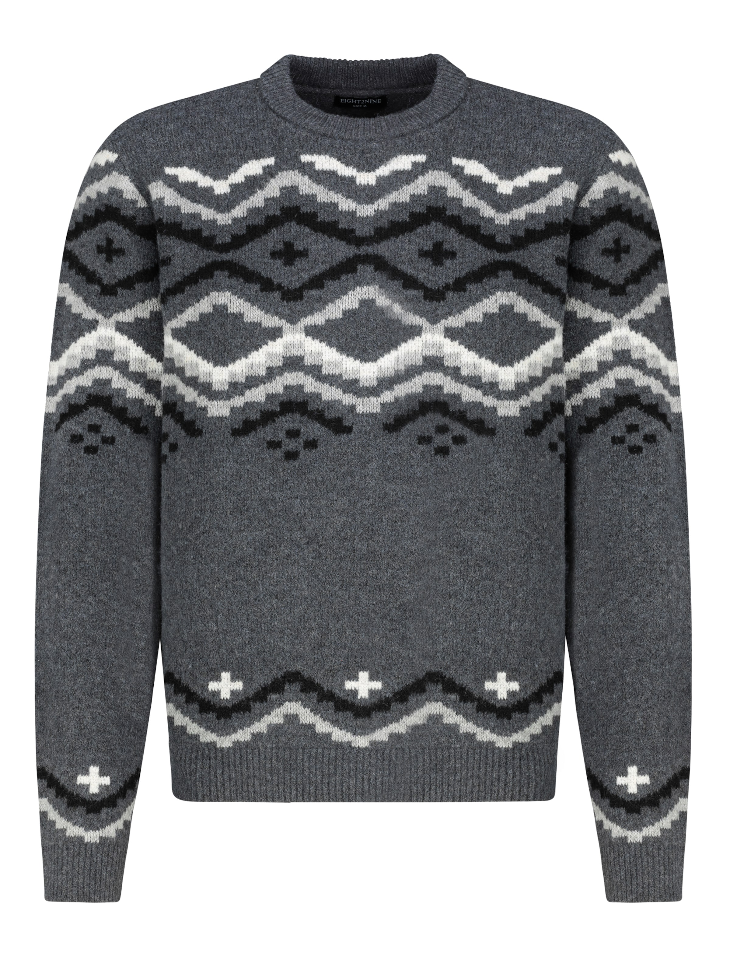 Eight2Nine Pullover in Grau: Vorderseite