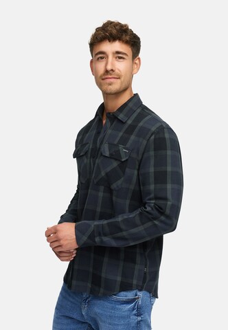 INDICODE JEANS Regular fit Overhemd 'Poma ' in Blauw