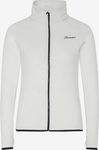 CHIEMSEE Fleece Jacket in White: front