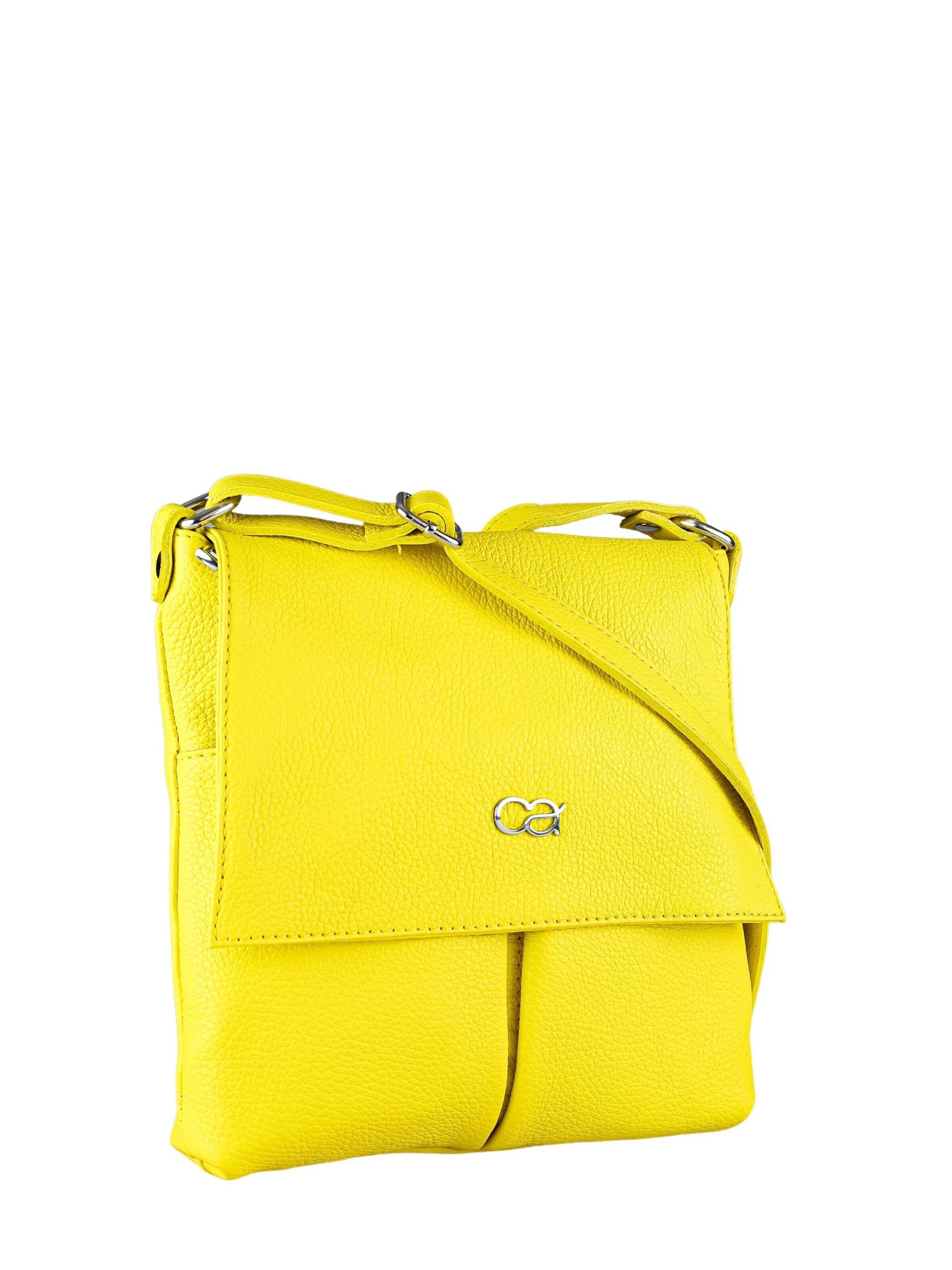 COLLEZIONE ALESSANDRO Crossbody Bag 'München' in Yellow