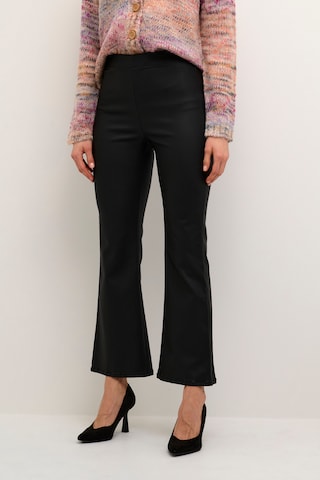 Cream Boot cut Pants ' ' in Black: front
