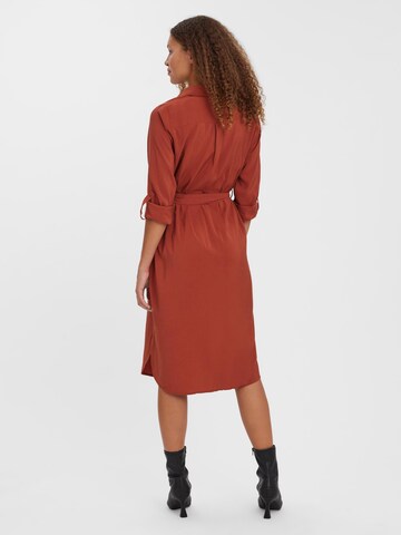 VERO MODA Kleid 'Bell' in Braun