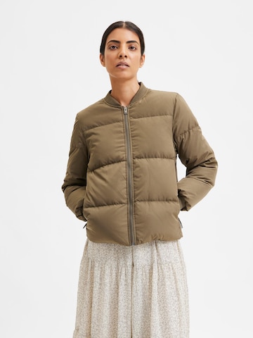 SELECTED FEMME Between-Season Jacket 'Davy' in Green: front