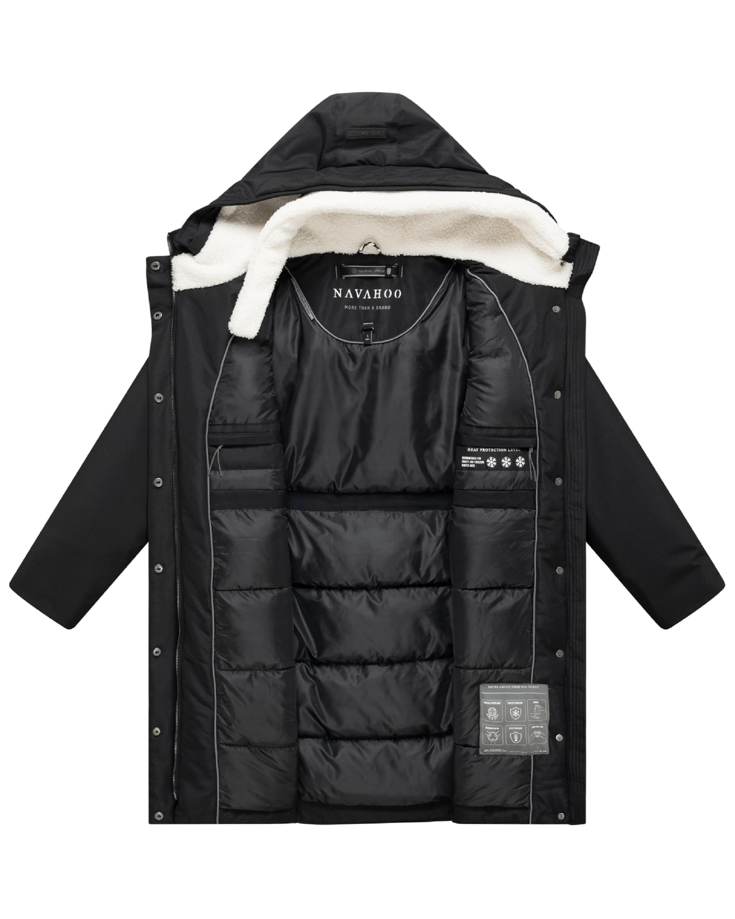 Cappotto invernale 'Bibber-Beauty 14' di NAVAHOO in nero