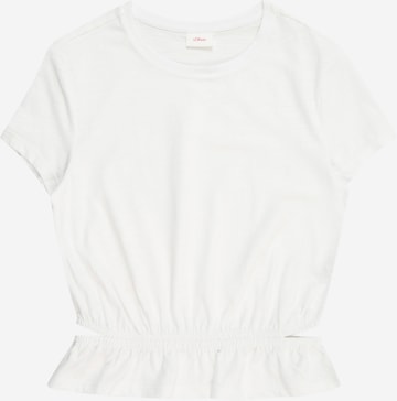 T-Shirt s.Oliver en blanc : devant