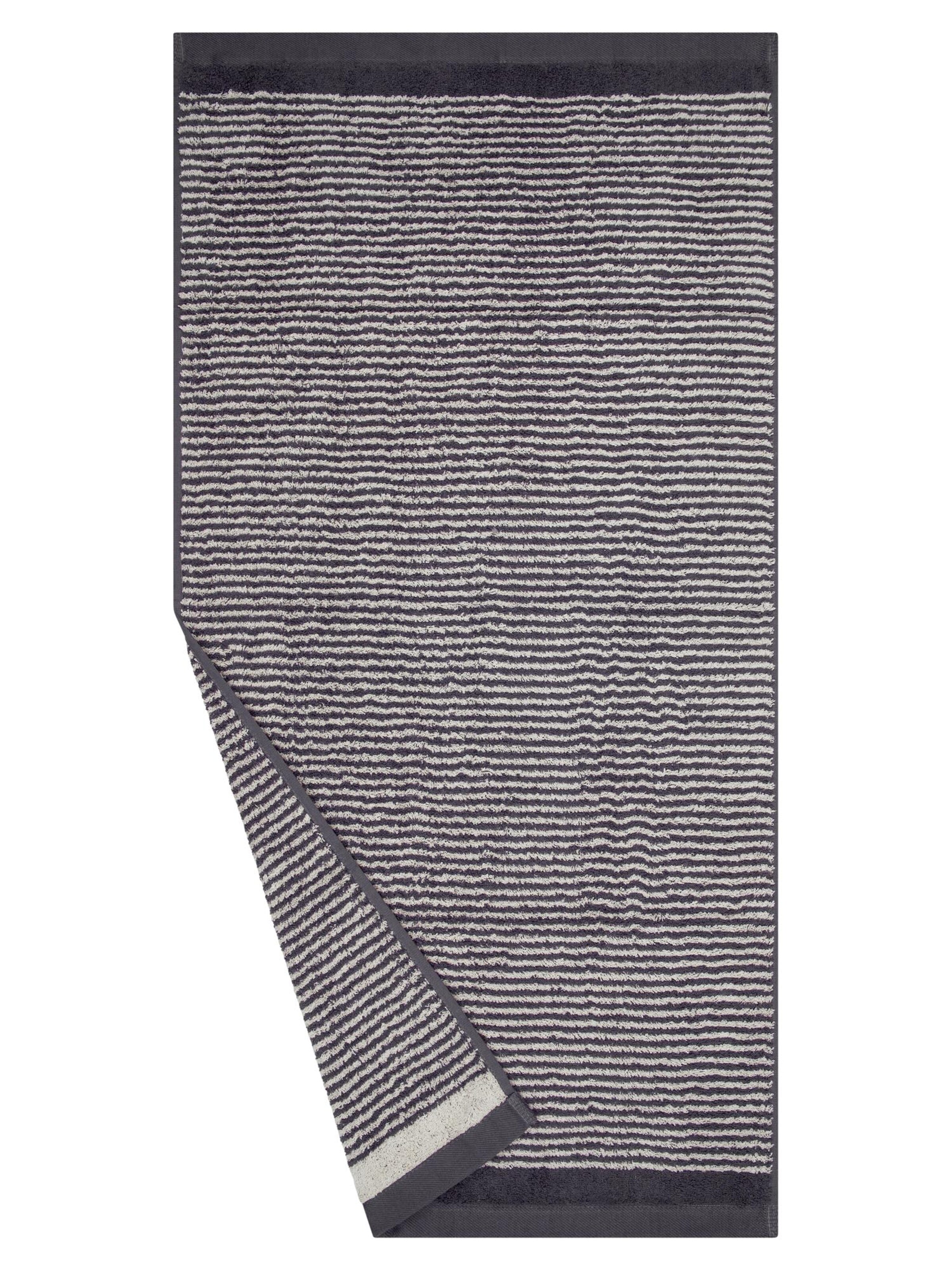 ROSS Towel 'Stripes' in Grey
