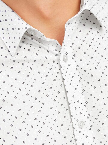 JACK & JONES - Slim Fit Camisa 'JJJoe' em branco