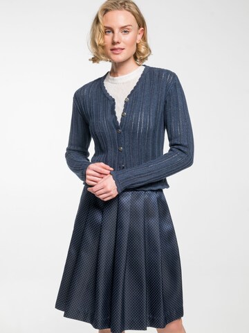 SPIETH & WENSKY Knit Cardigan 'Edis' in Blue: front