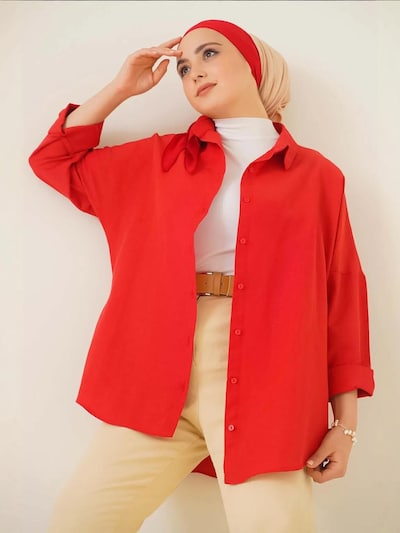 Camicia da donna Bigdart di colore rosso, Visualizzazione prodotti