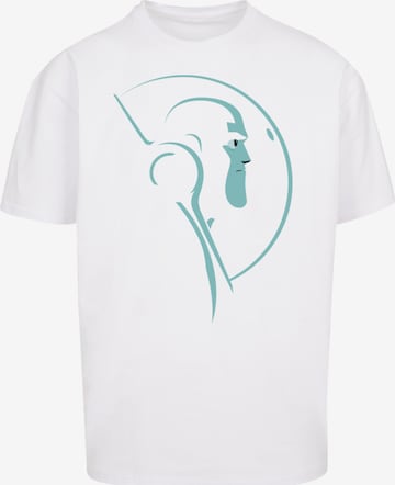 F4NT4STIC T-Shirt 'Buzz Lightyear Space Helmet Stare' in Weiß: Vorderseite
