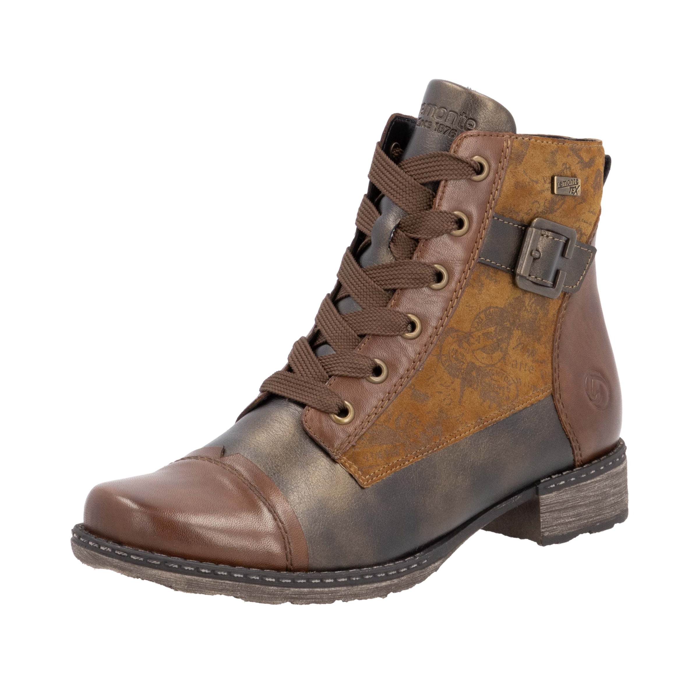 Bottes à lacets 'D4381' REMONTE en marron : devant