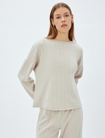 Koton Pajama Shirt in Grey: front