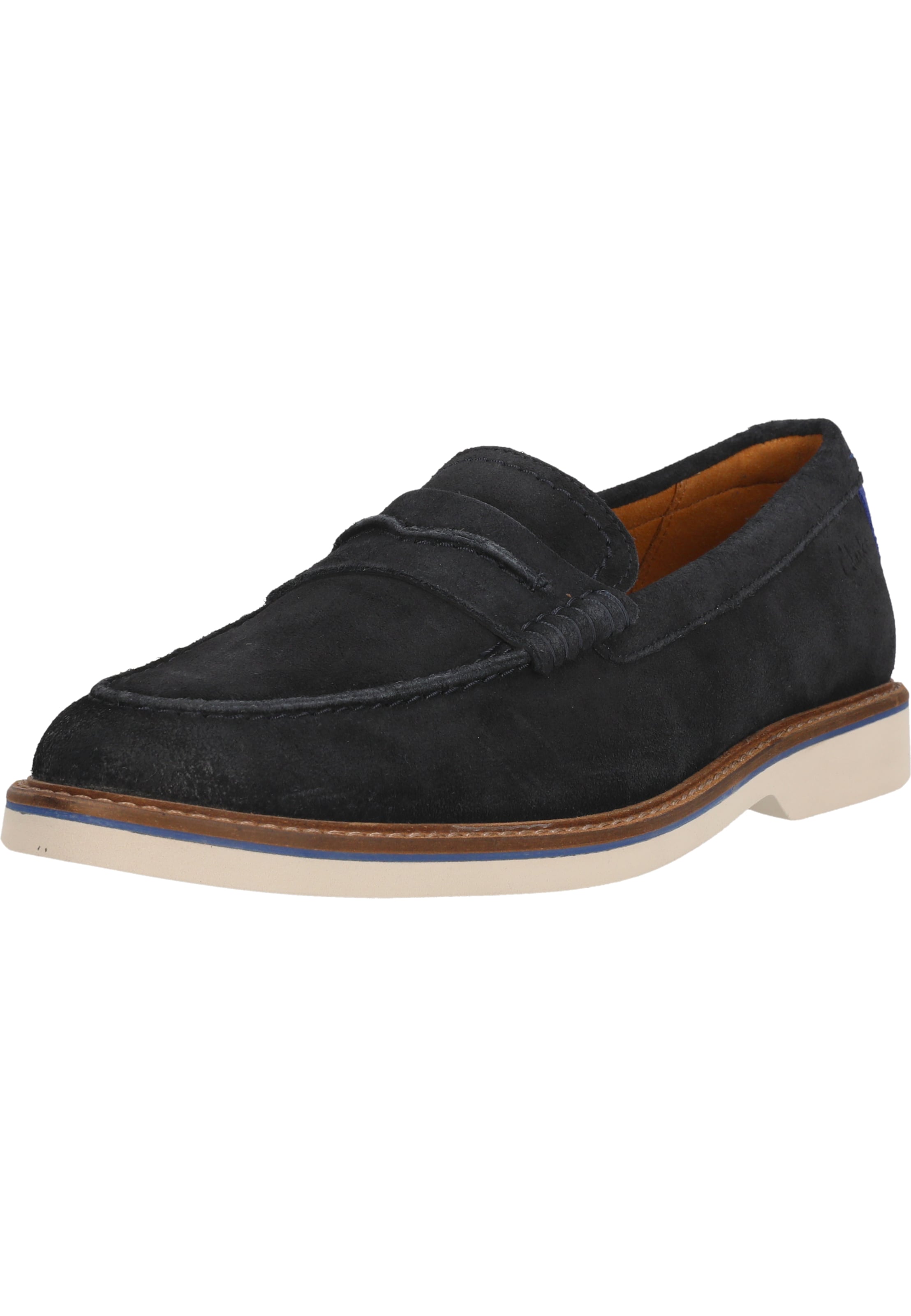 CLARKS Instappers 'Atticus' in Blauw: voorkant