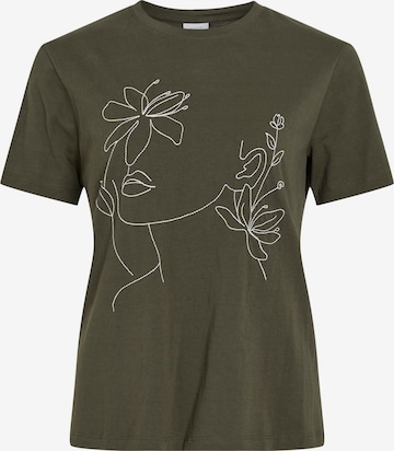 T-shirt 'VISybil' VILA en vert : devant