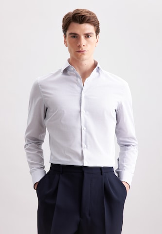 Coupe slim Chemise business SEIDENSTICKER en bleu : devant