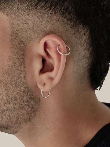 Hey Happiness Earring 'Slim Hoop' in Silver