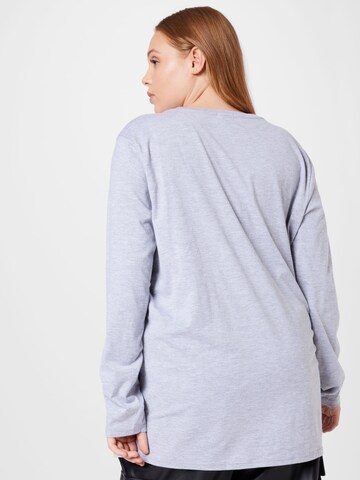 River Island Plus Shirt 'BOYFRIEND' in Grey