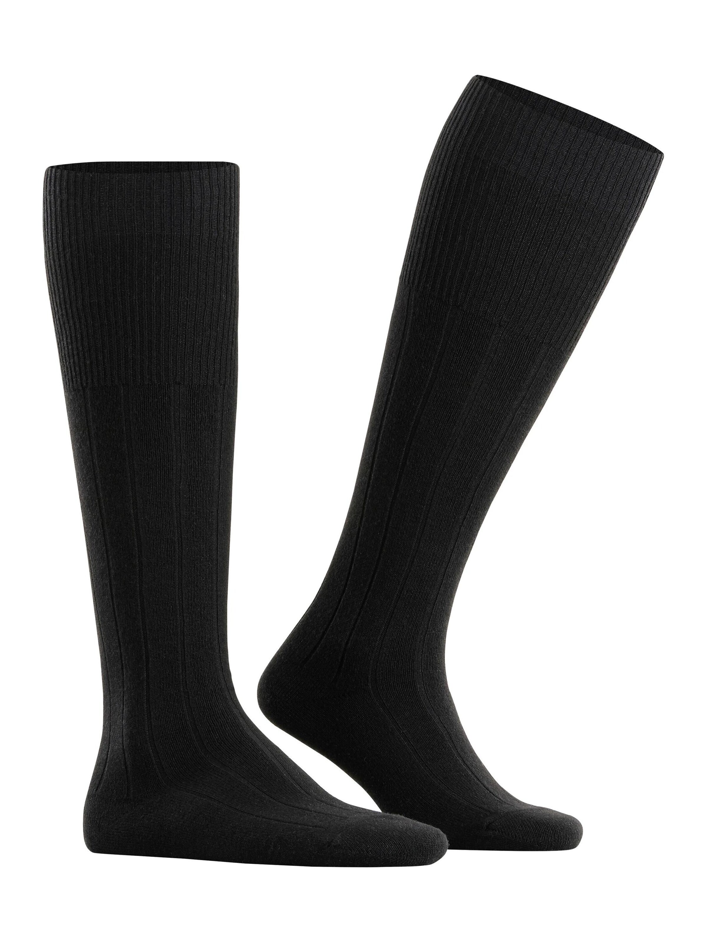 FALKE Knee High Socks 'Lhasa Rib' in Black