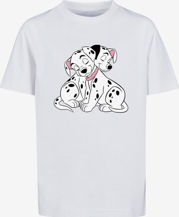 Maglietta 'Disney 101 Dalmatians Puppy Love' di F4NT4STIC in bianco: frontale