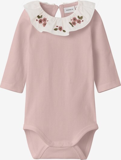 NAME IT Romper/Bodysuit 'TALLIE' in Green / Dusky pink / White, Item view