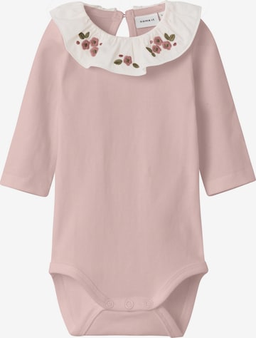 NAME IT - Pijama entero/body 'TALLIE' en rosa: frente