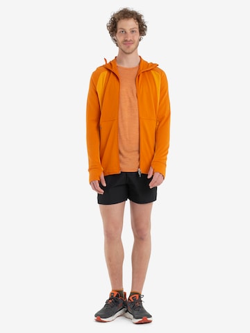 ICEBREAKER - Sweatshirt de desporto 'Quantum ZoneKnit' em laranja