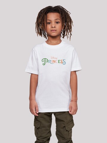 T-Shirt 'Disney Prinzessin' F4NT4STIC en blanc : devant