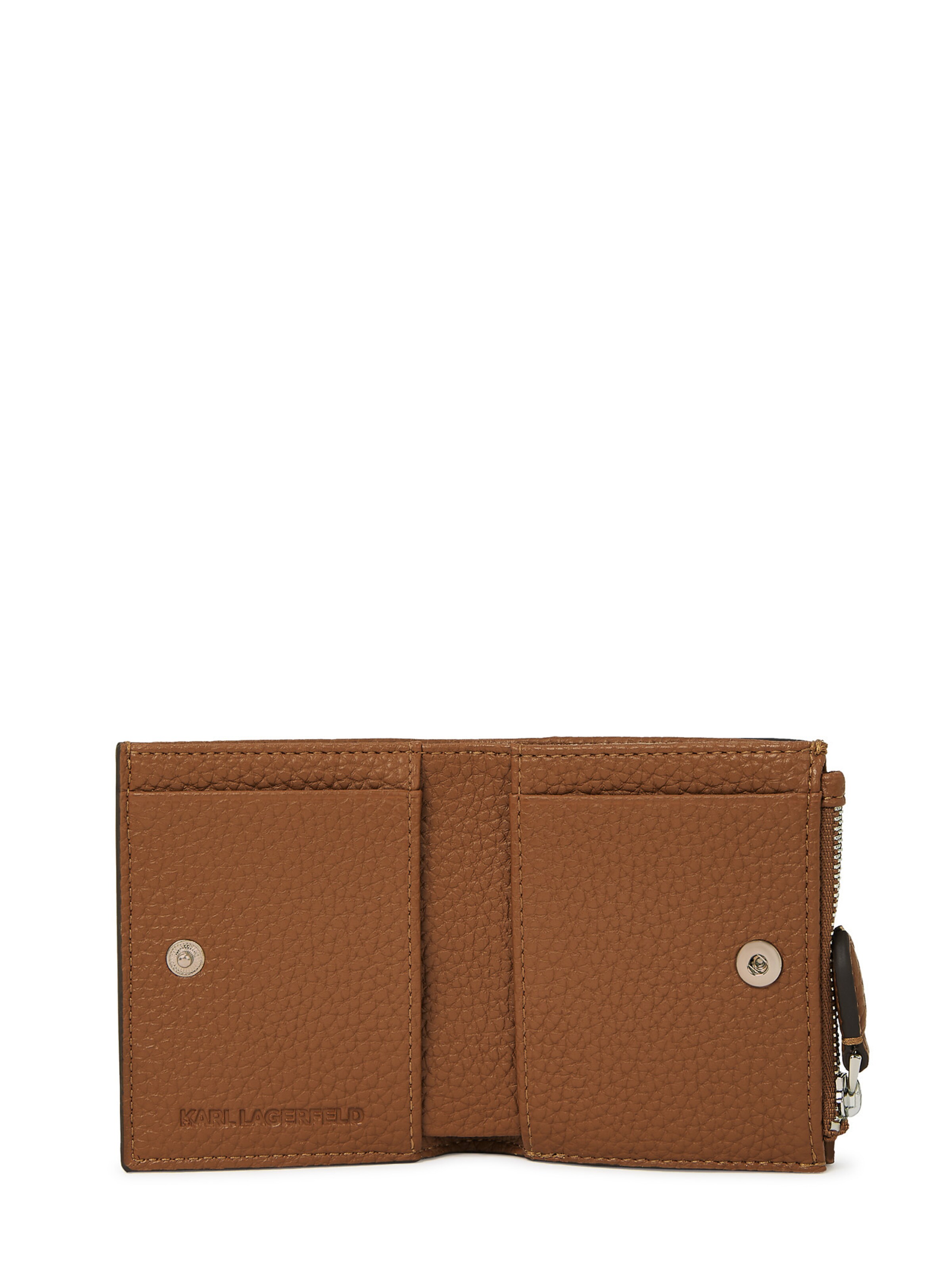 Porte-monnaies 'Ikon' Karl Lagerfeld en marron