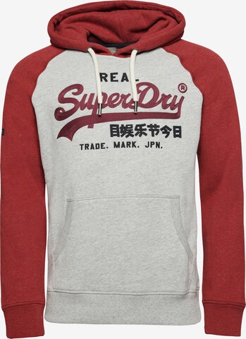 Sweat-shirt Superdry en rouge : devant