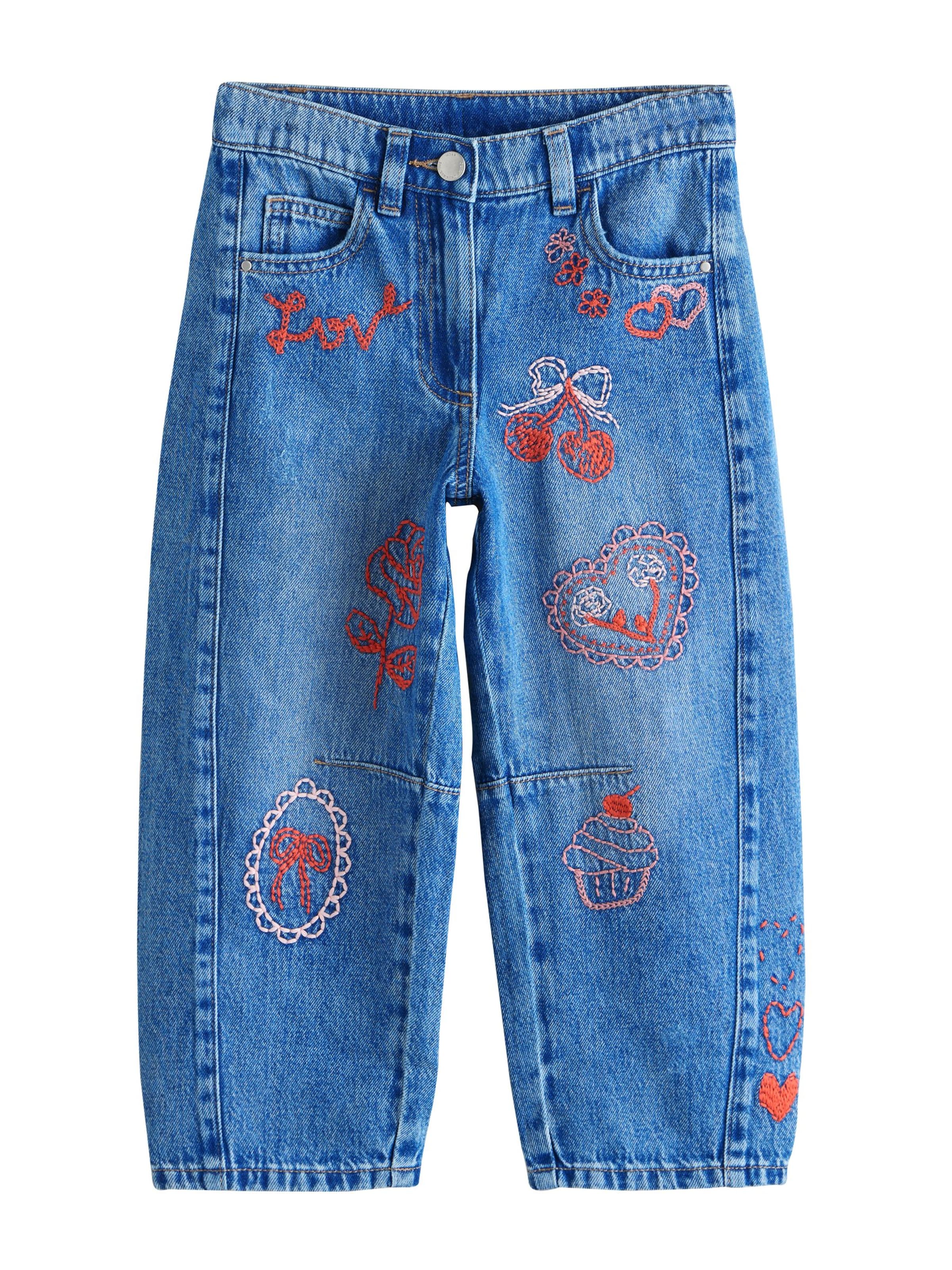 Baggy Jean Next en bleu : devant