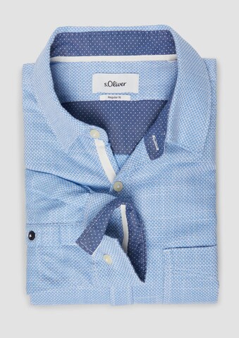 Coupe regular Chemise s.Oliver en bleu