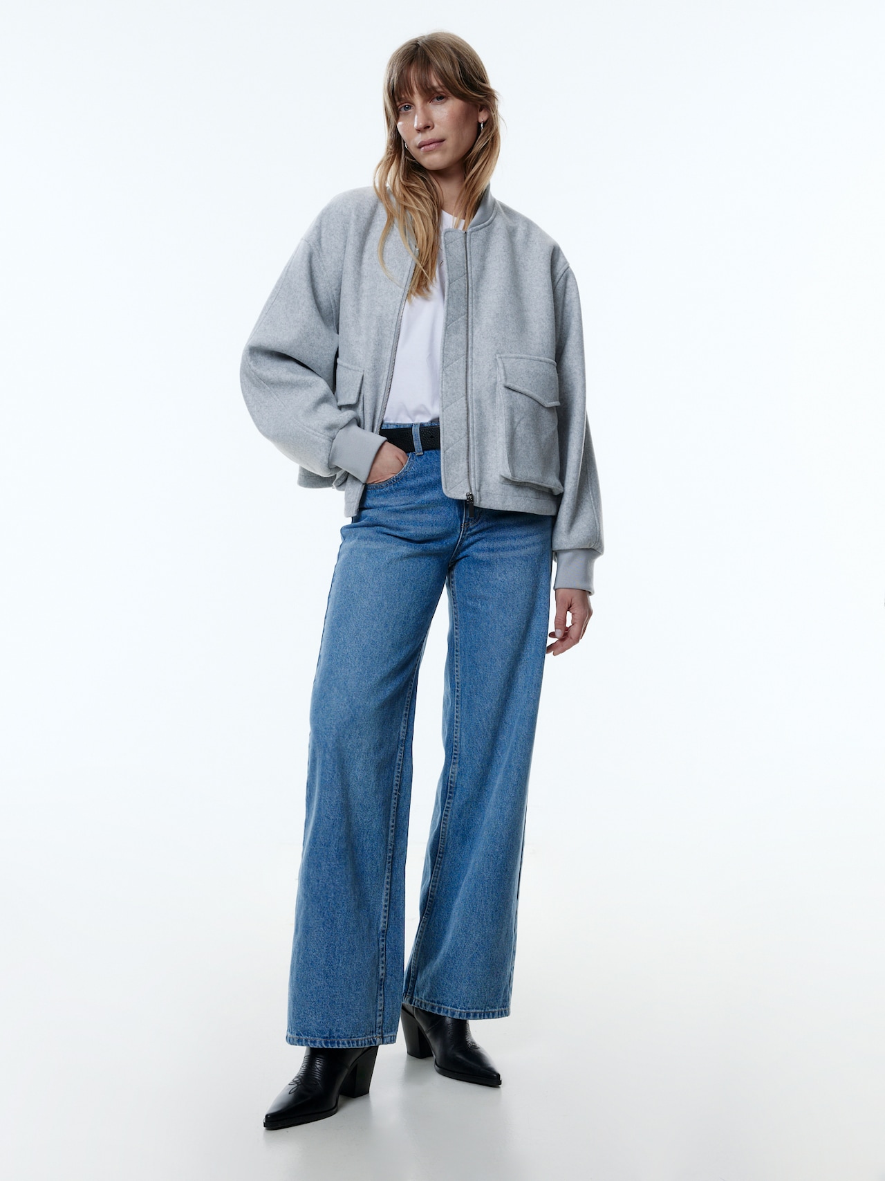 EDITED Produkte Jacke 'Monisha' graumeliert