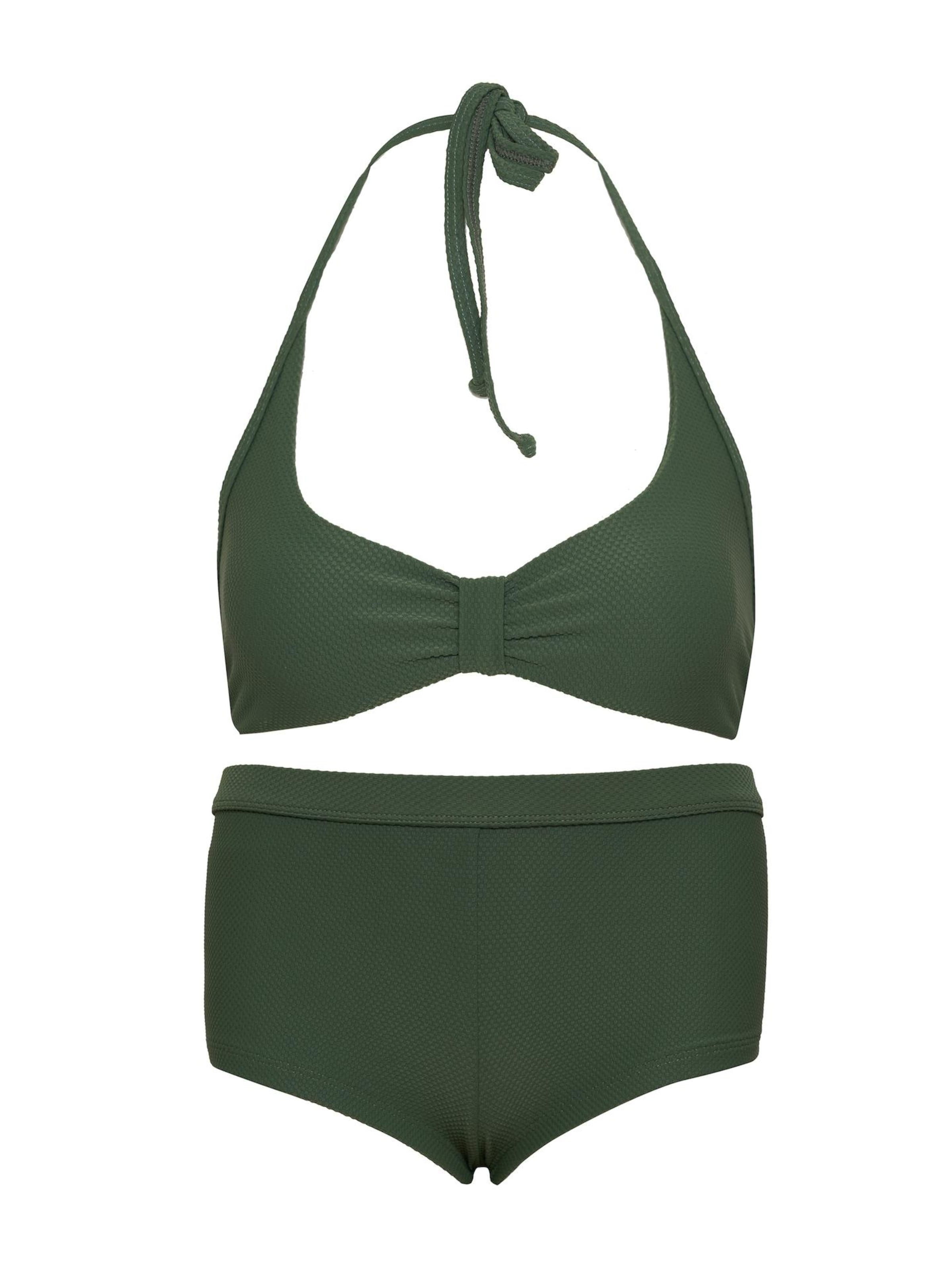 La V Bikini in Groen: voorkant