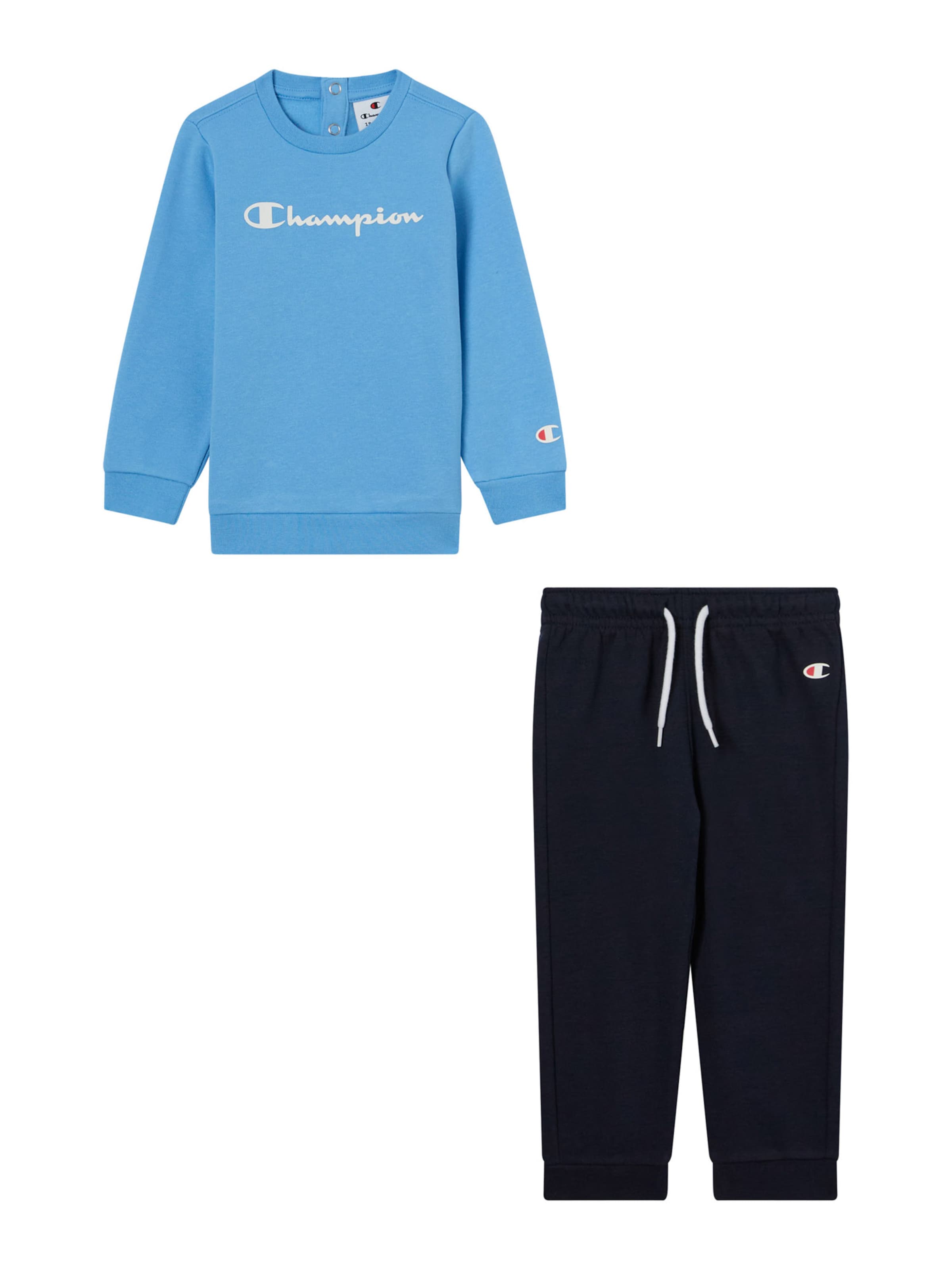 Champion Authentic Athletic Apparel Sweatsuit in Light blue / Dark blue / White, Item view