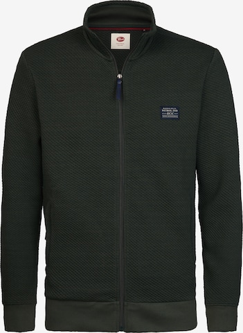 Petrol Industries Sweatjacke in Grün: Vorderseite