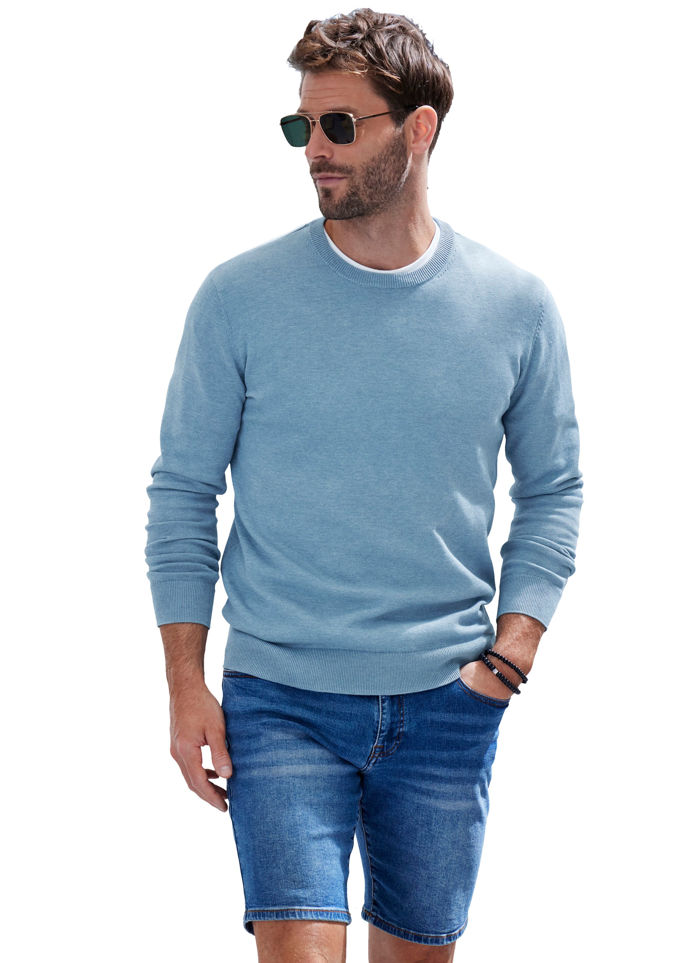 H.I.S Свитер в Синий