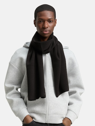 TOM TAILOR DENIM Sjaal in Zwart: voorkant