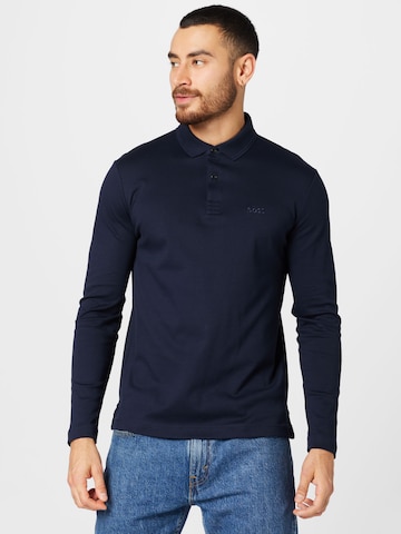 BOSS Green Shirt 'Pirol' in Blauw: voorkant