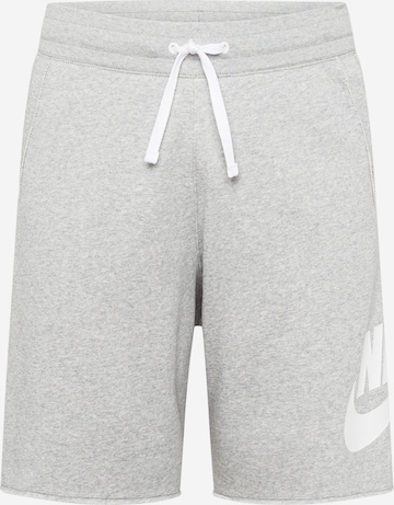 Nike Sportswear - Regular Calças 'Club Alumni' em cinzento: frente