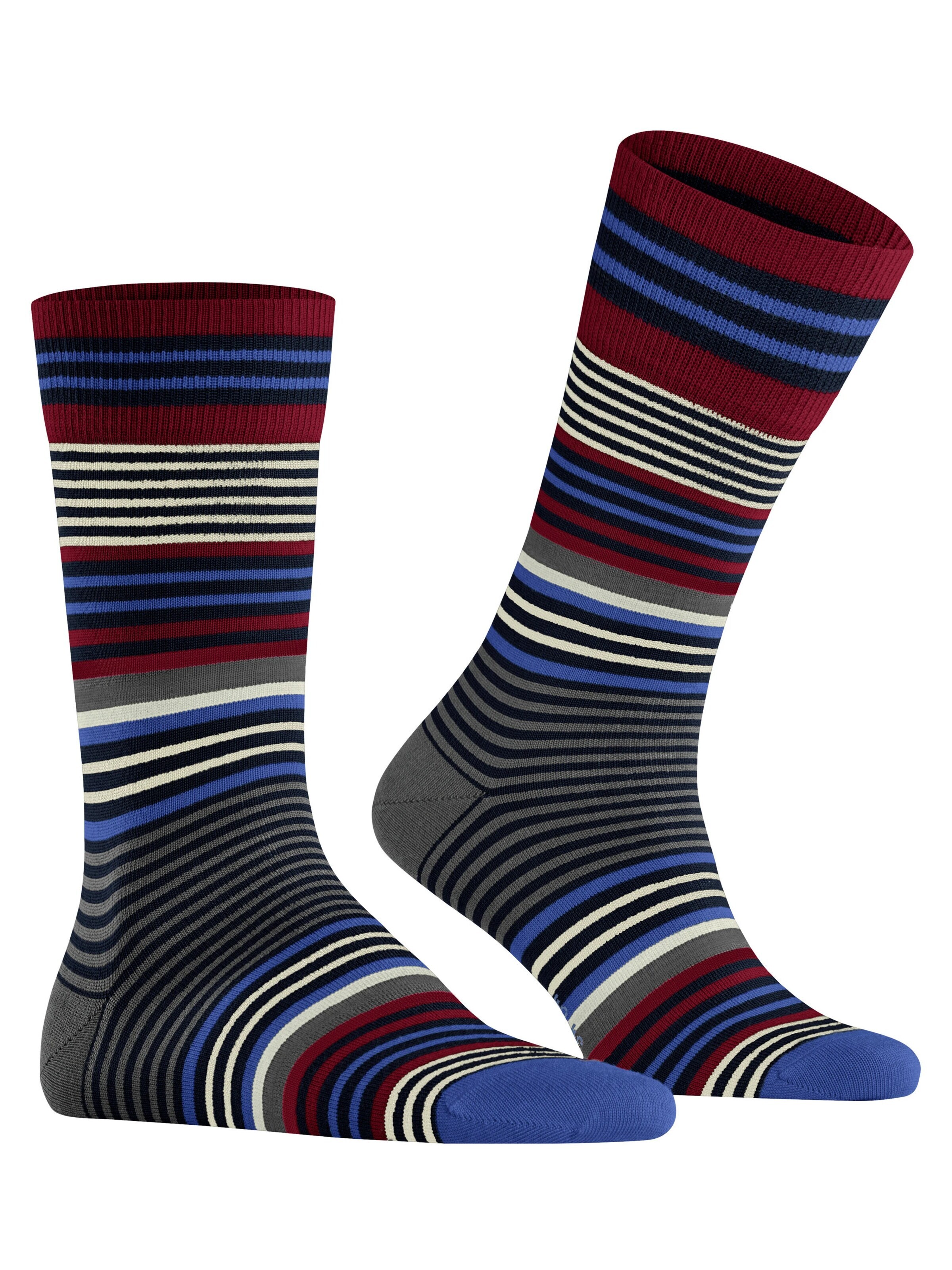 BURLINGTON Socks 'Stripe' in Blue