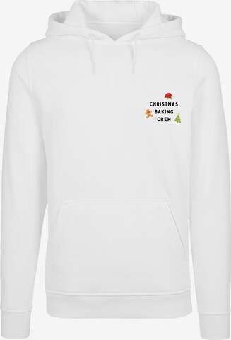 Sweat-shirt 'Christmas Baking Crew' F4NT4STIC en blanc : devant