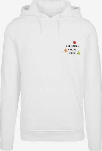 Sweat-shirt 'Christmas Baking Crew' F4NT4STIC en blanc : devant