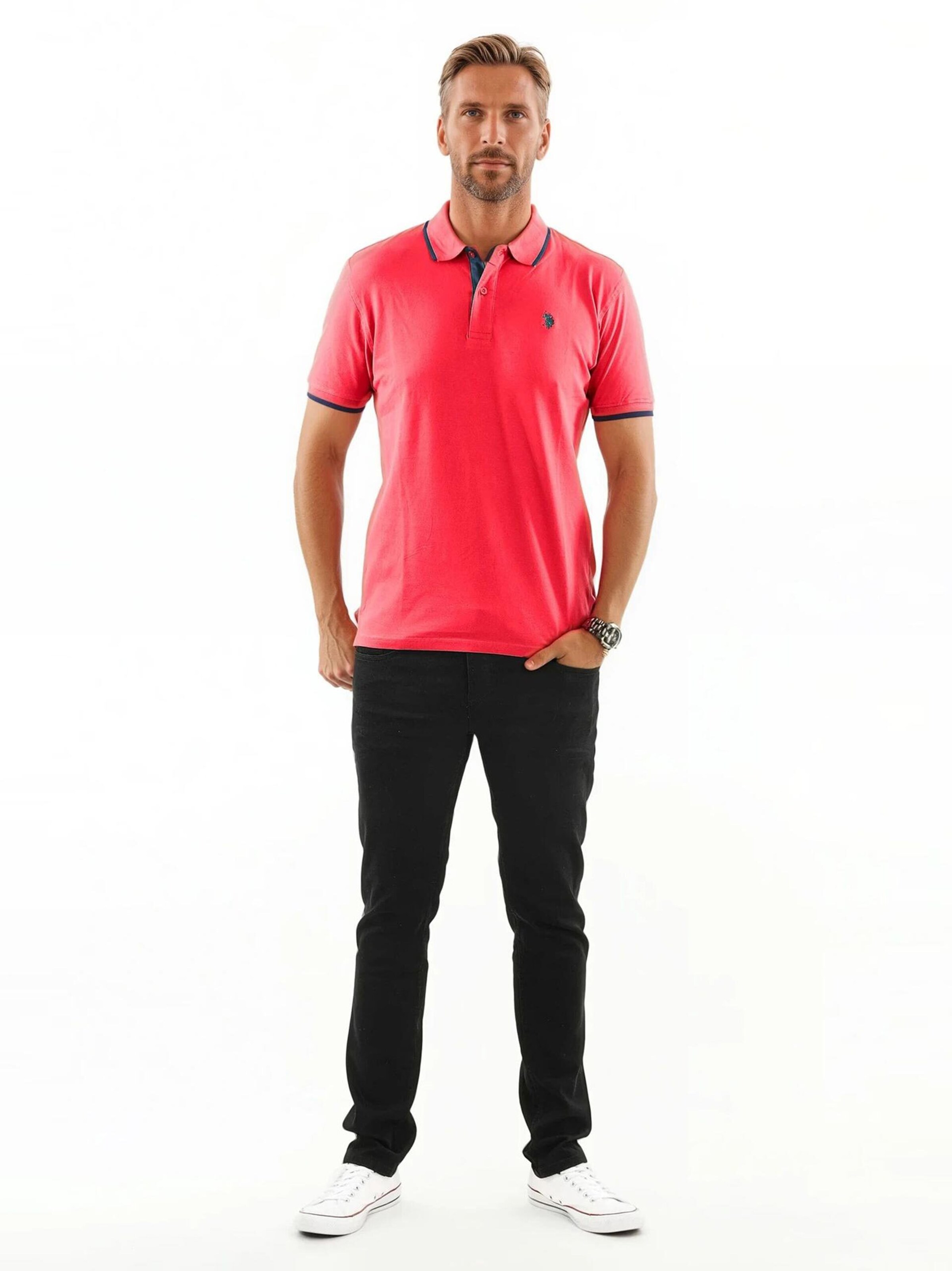U.S. POLO ASSN. Poloshirt in Rot