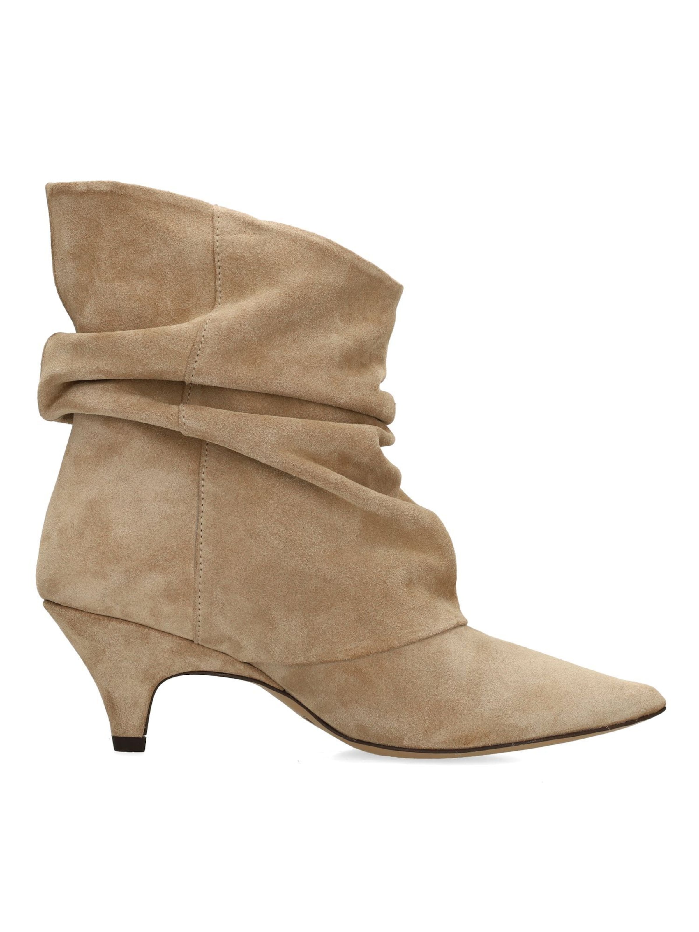 MANFIELD Stiefelette in Beige