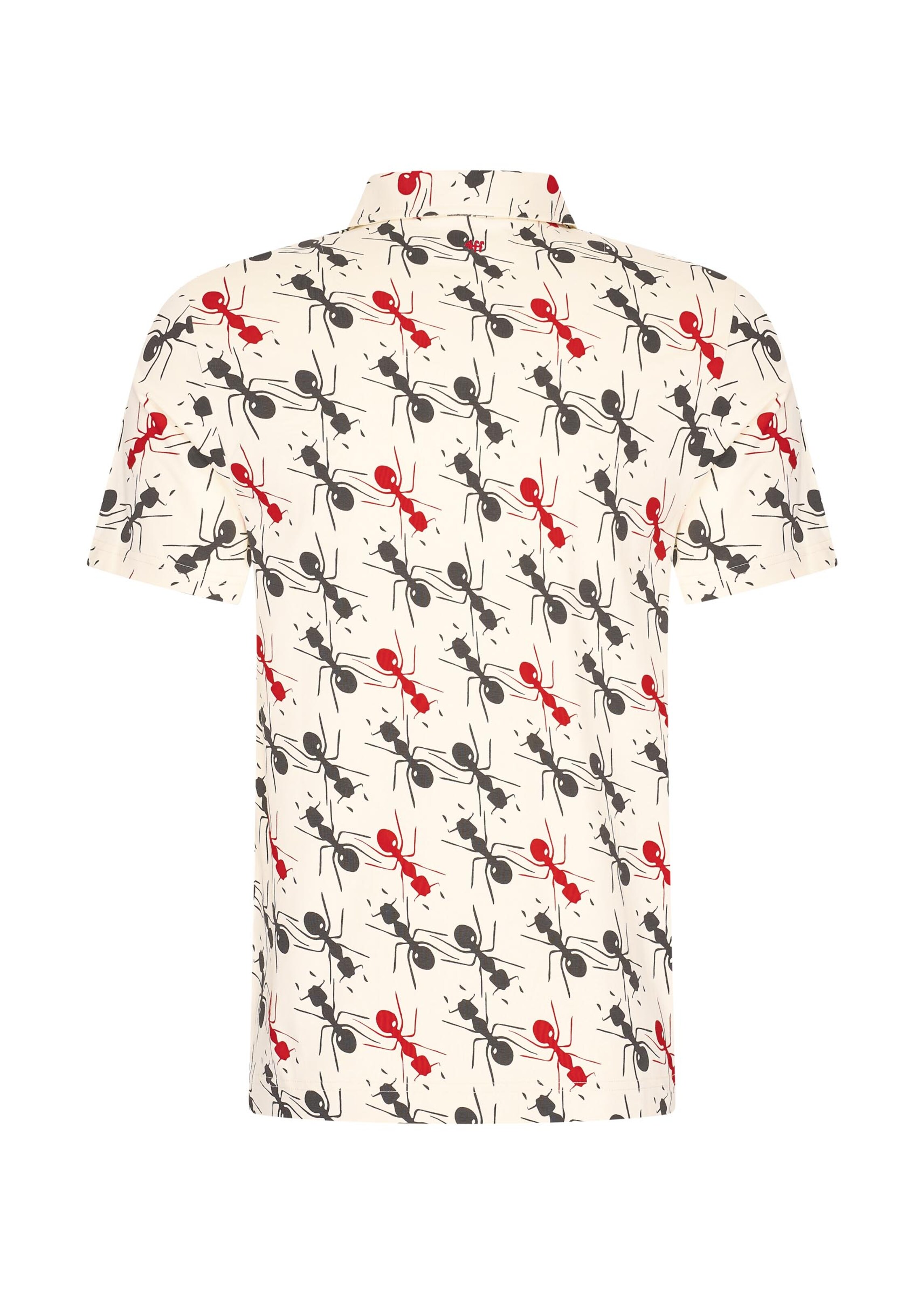 4funkyflavours Regular fit Button Up Shirt 'Empire Ants' in White